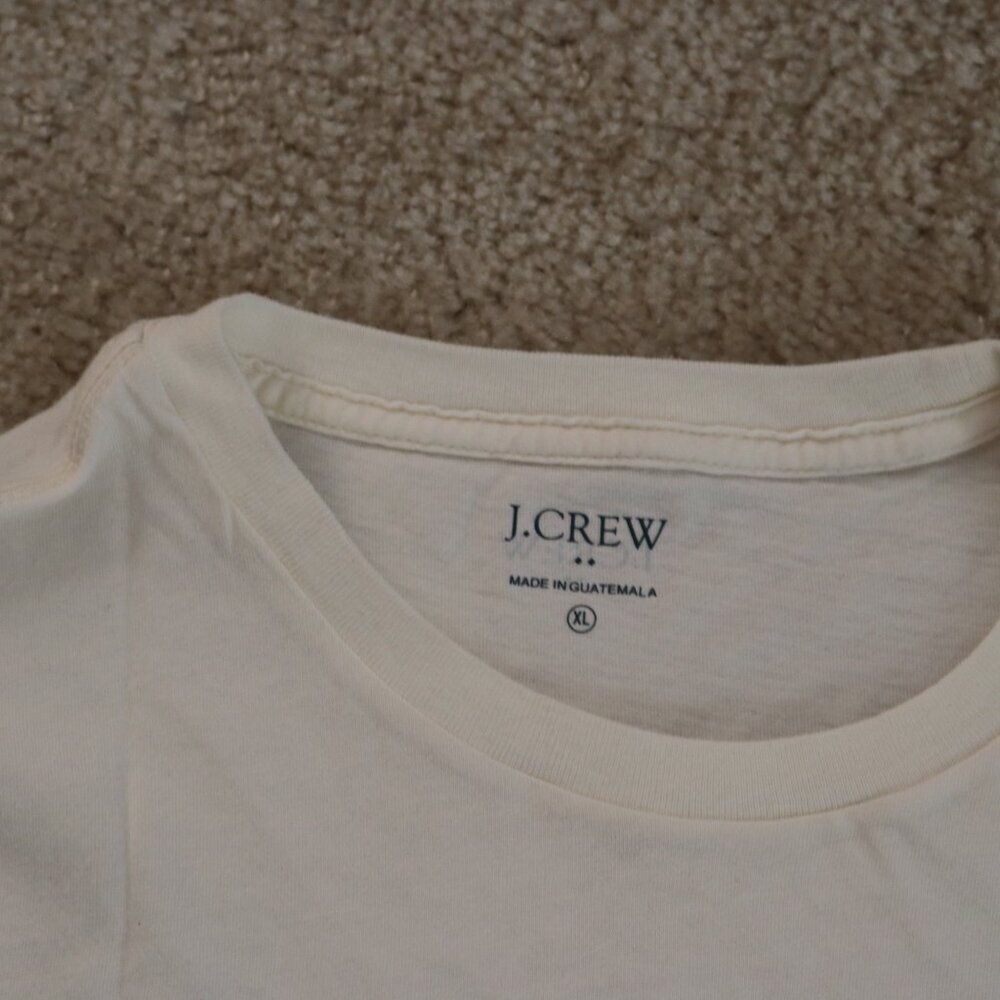 J. Crew White Tee with Tropical Print - Picture 5 of 5